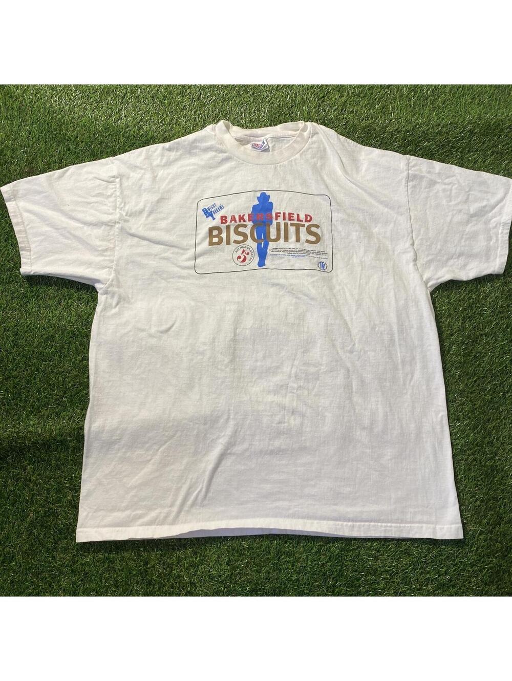 Vintage 90’s Hanes Bakersfield Biscuits white tee